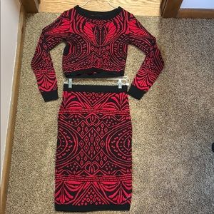 sweater/ skirt set